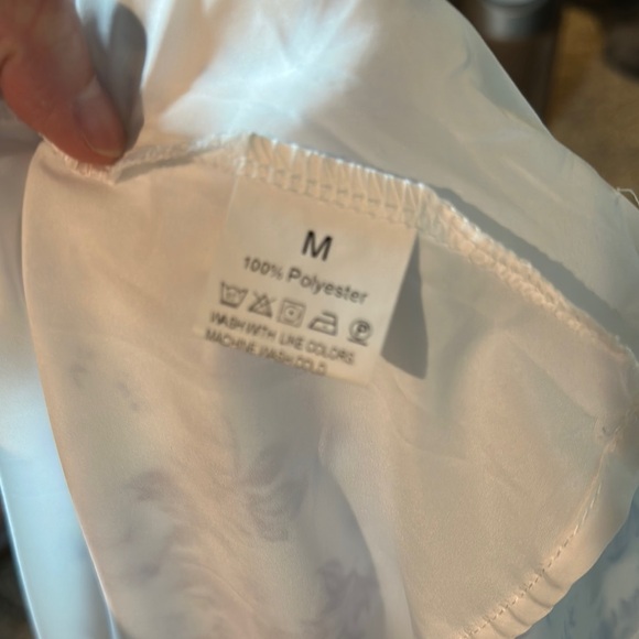 Floral Blue and White Mini Dress - Picture 13 of 13